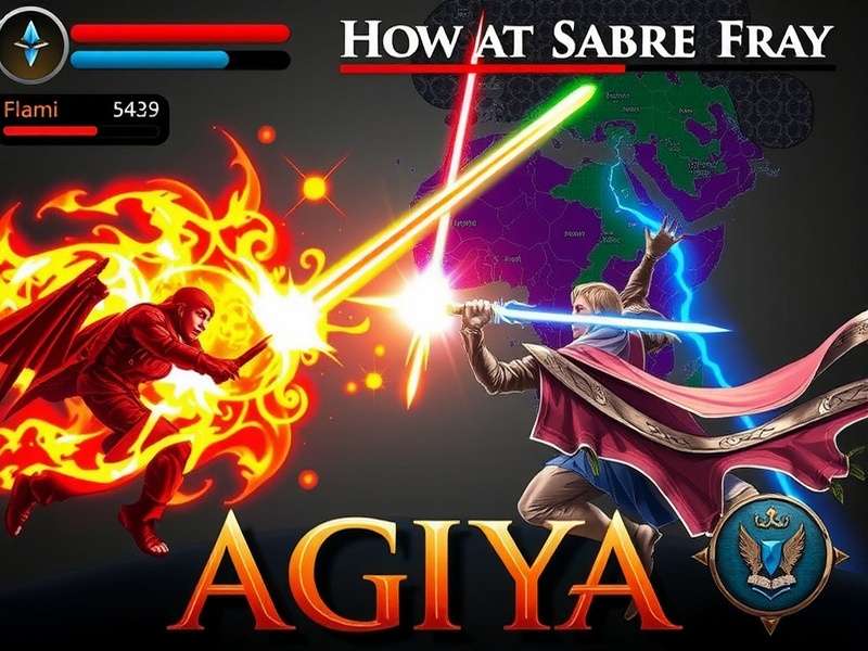 Incandescent Sabre Fray world map showing diverse regions of Agniya