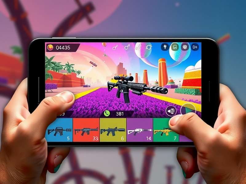 Color Combat gameplay screenshot showing vibrant environments