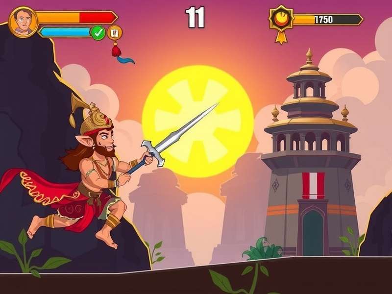 Hanuman Hero Adventure combat scene