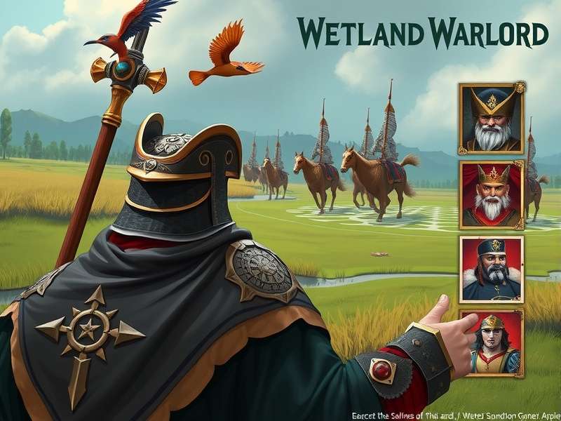 Wetland Warlord character selection screen showing diverse commanders