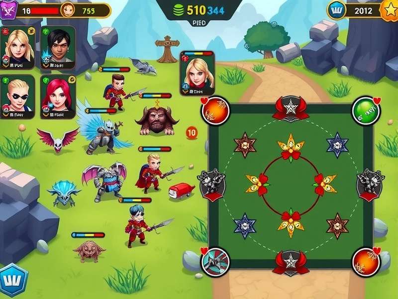 Ultra Blitz gameplay screenshot showing character selection and battlefield