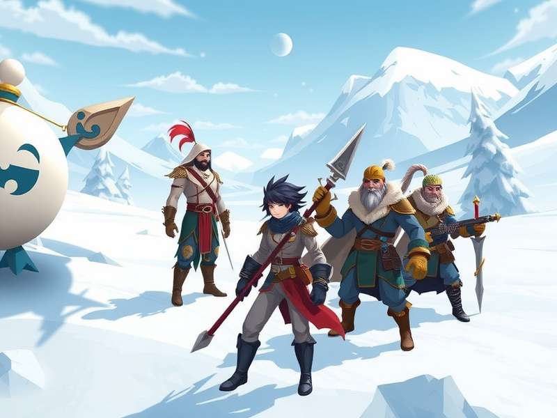 Snowfield Bheem gameplay screenshot showing character in snowy landscape