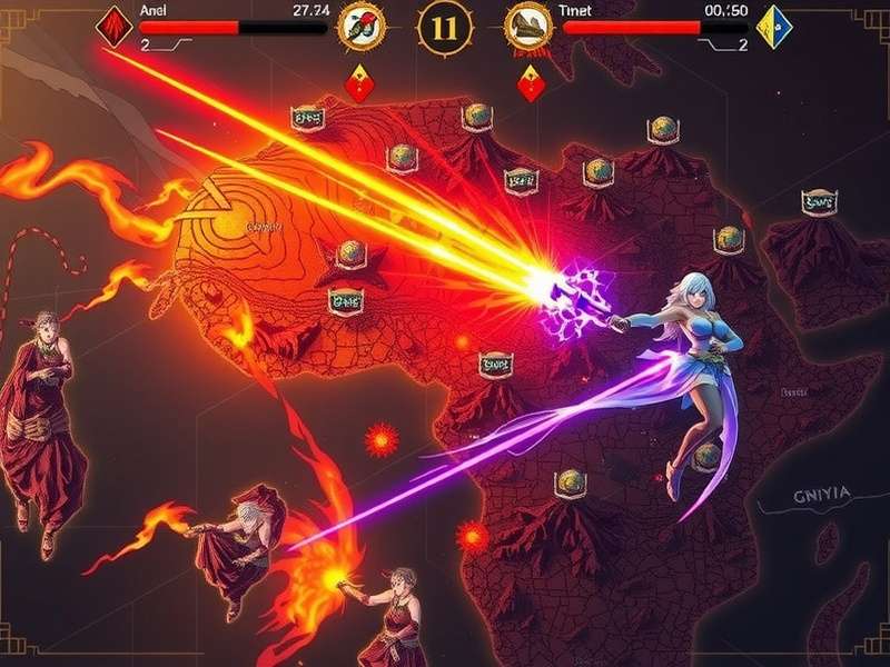 Incandescent Sabre Fray elemental combat showcasing fire and lightning effects