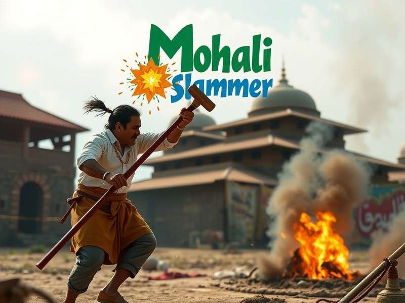 Historical depiction of Mohali Power Slammer in traditional setting