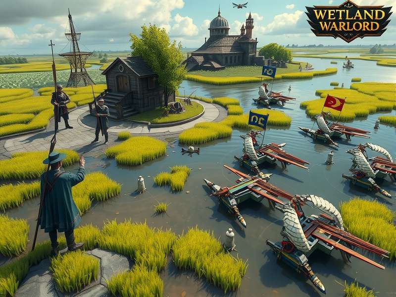 Advanced battle strategy in Wetland Warlord showing unit formations