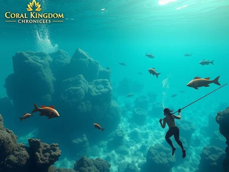 Coral Kingdom Chronicles underwater gameplay scene
