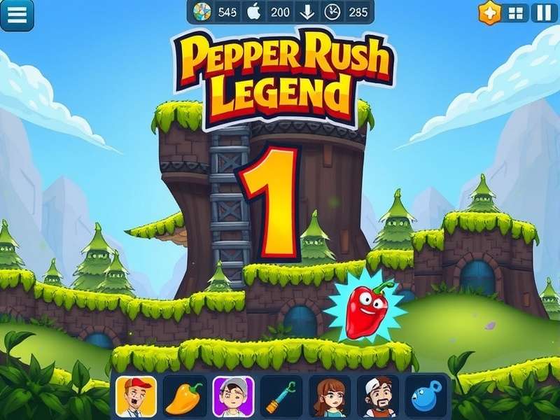 Pepper Rush Legend level progression showing increasing complexity