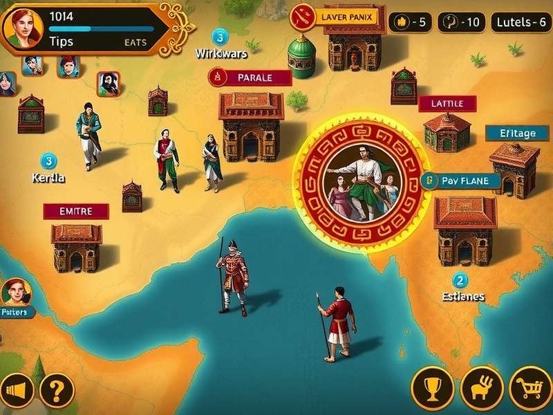 Mughal Legacy Legends gameplay screenshot showing empire management