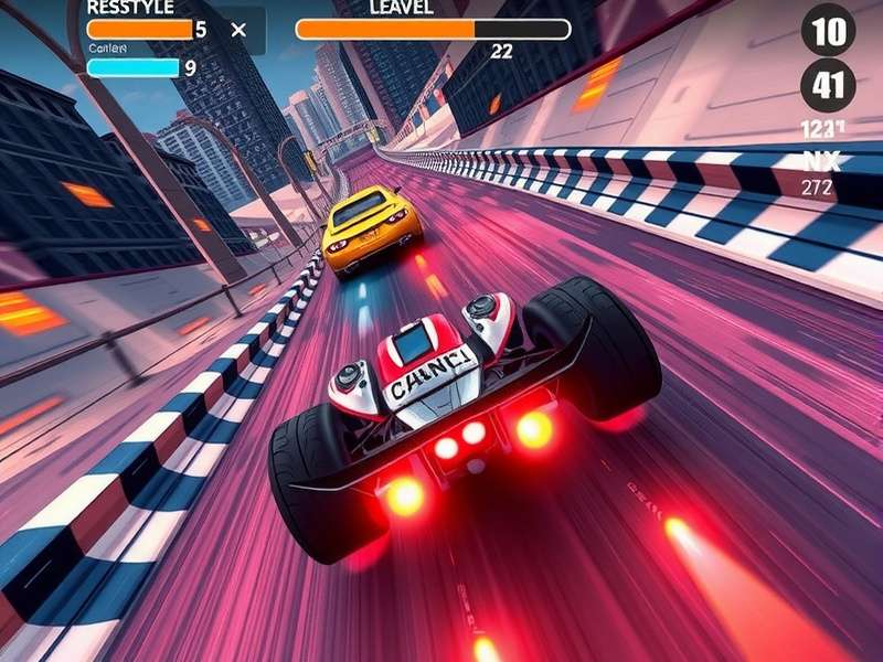 Helix Racer Legend racing strategy illustration