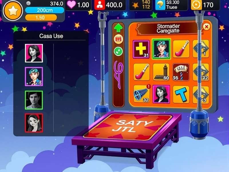 Samba Swing Spectacle character customization screen