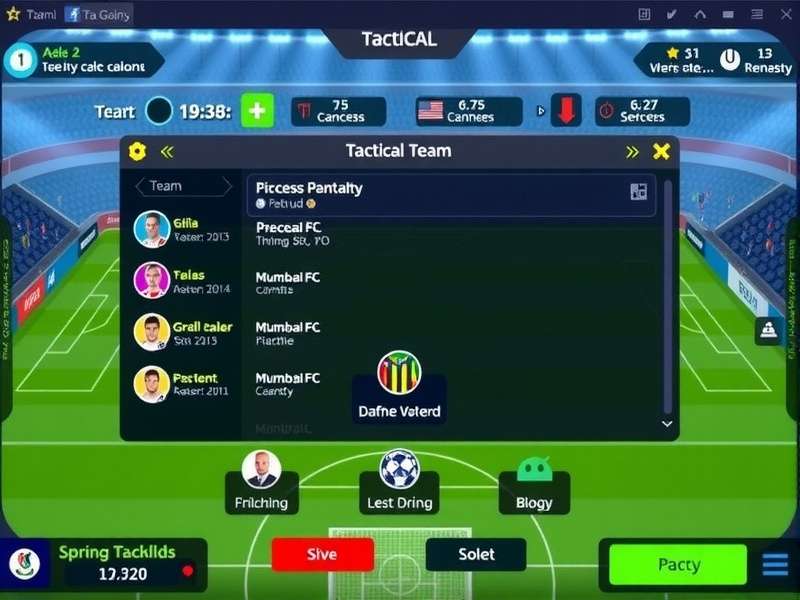 Mumbai FC Tactical Genius match simulation screen