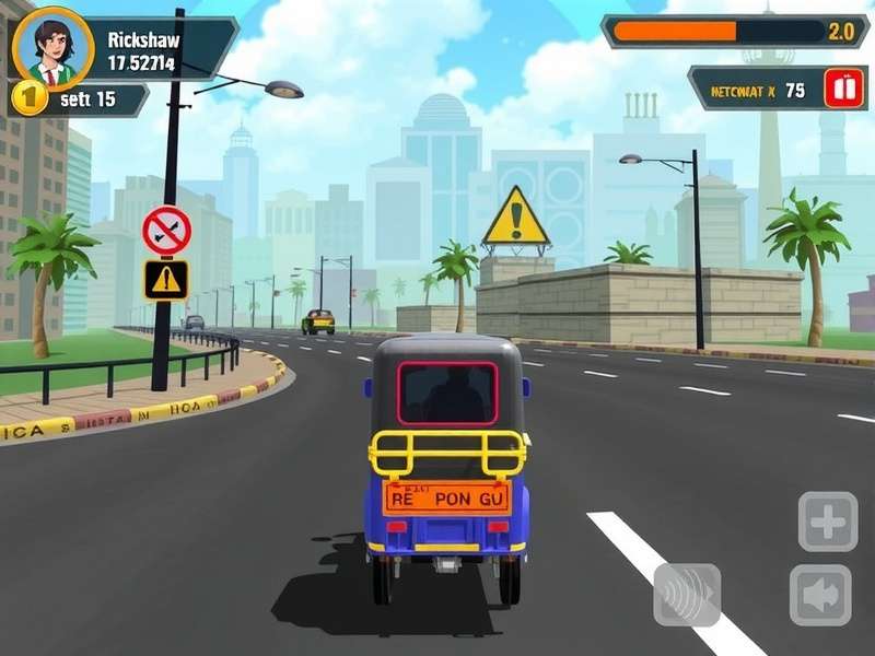 Rickshaw Velocity Quest gameplay showing Indian street racing