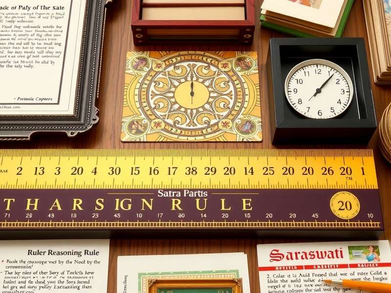 Saraswati Reasoning Ruler Game Components