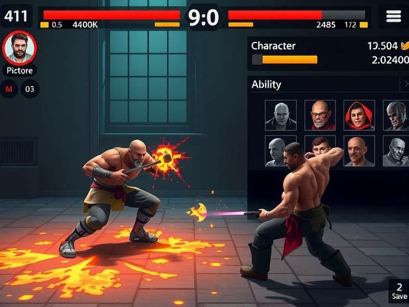 Raging Rampage character selection screen