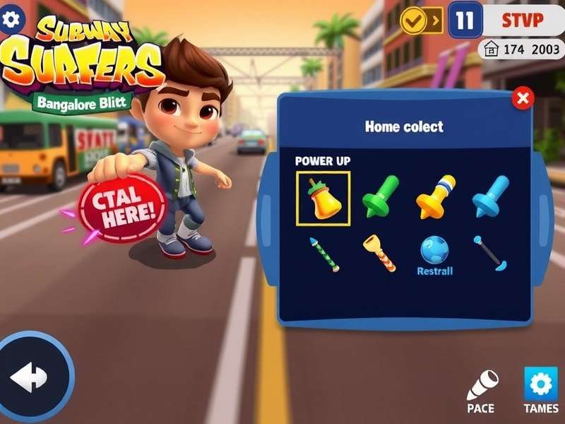 Character selection screen in Subway Surfers Bangalore Blitz