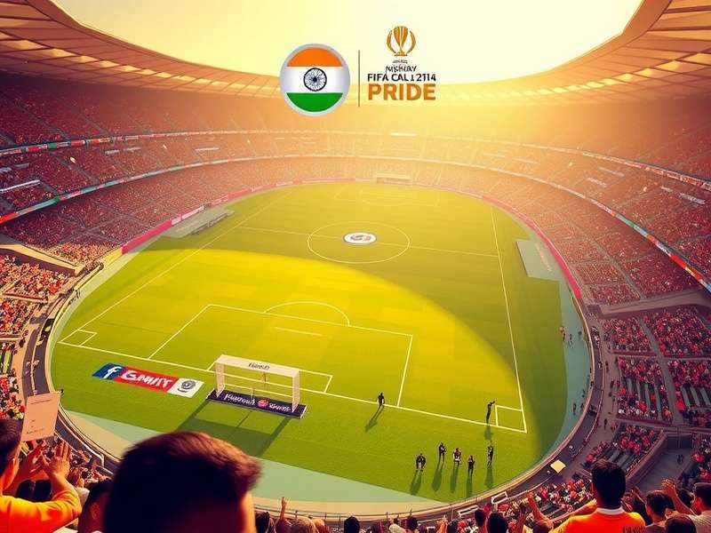 FIFA WC Indian Pride gameplay featuring Indian stadium