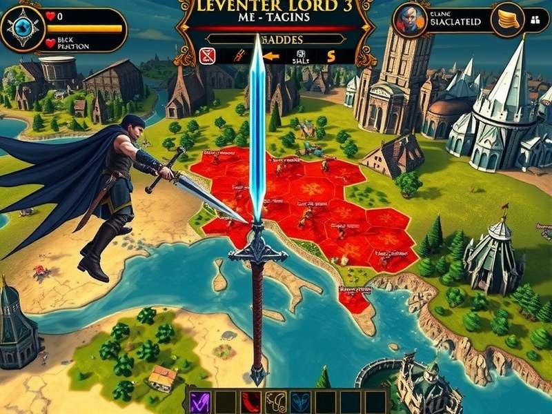 Levanter Lord world map with diverse environments