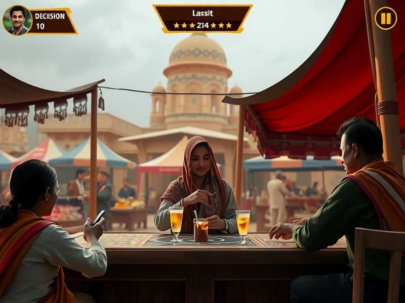 Strategic decision making in Lassi Pursuit Pro showing multiple options