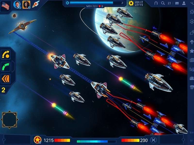 Galactic Conqueror gameplay showing space fleet management