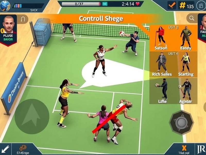 Dominion Volley Titans Pro control scheme illustration