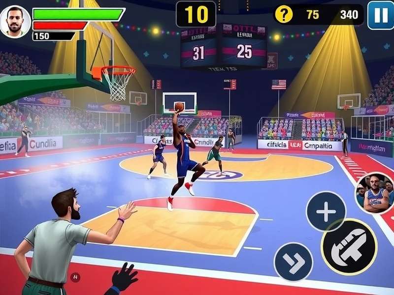Indian Dunk Pro tournament competition with players and audience