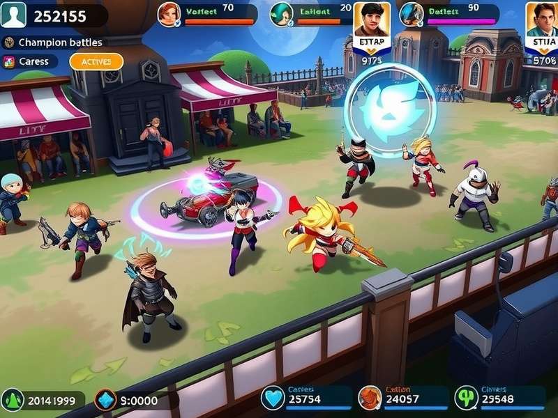 Champion Battle esports tournament with live audience