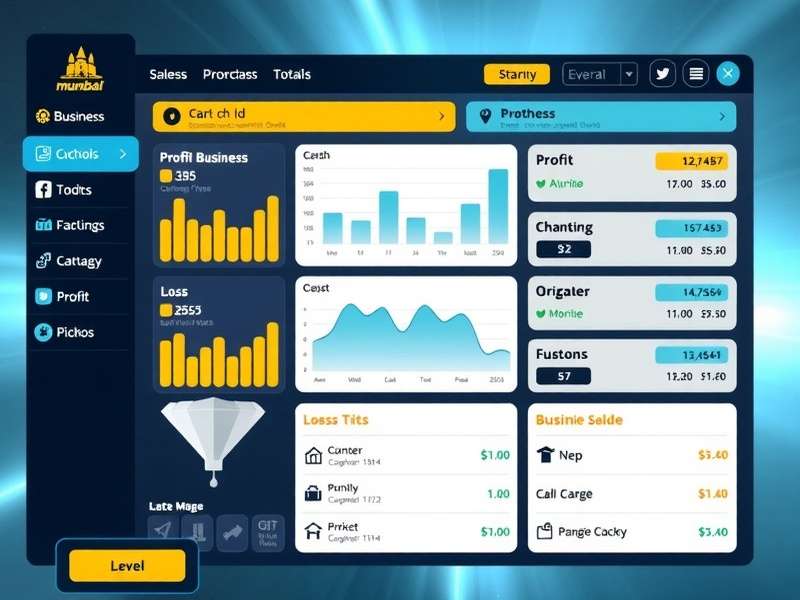 Mumbai Money Mogul gameplay interface showing business dashboard