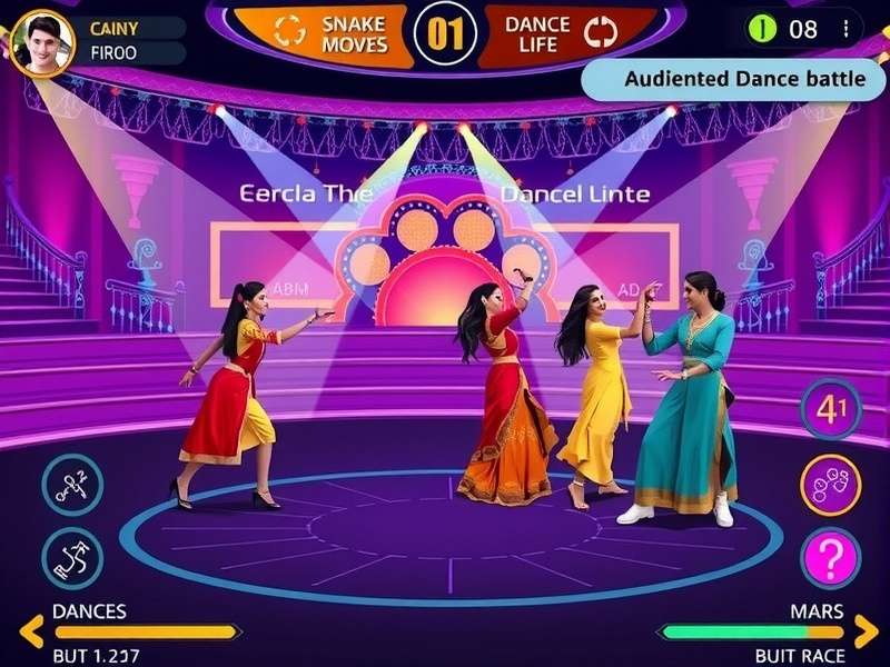 Naagin Naach Navigator game interface showing snake dance moves