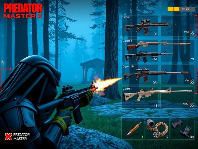 Predator Master X strategy guide showing hunting positions