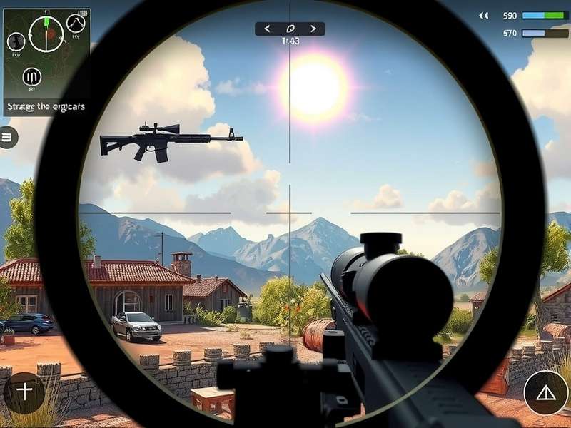 Supreme Sniper strategy illustration showing wind compensation and bullet drop