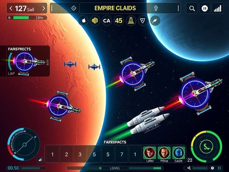 Galactic Conqueror empire building interface