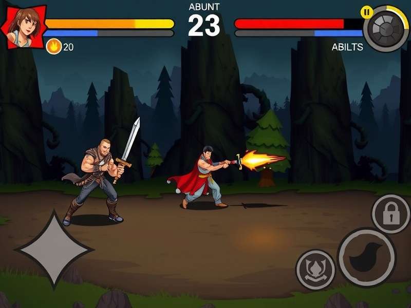 Raging Rampage gameplay screenshot showing character combat