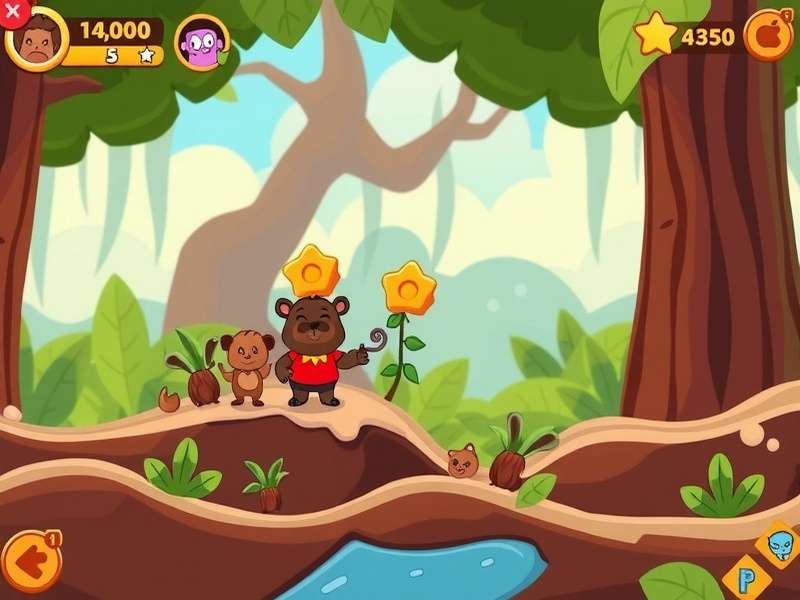 Choco Pixel Safari character lineup showing main and supporting characters