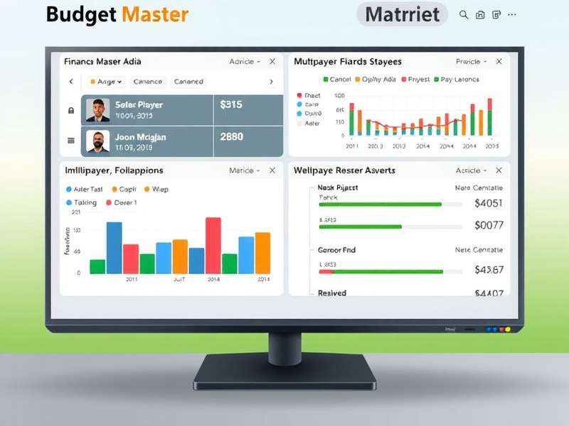Budget Master India advanced financial dashboard with multiple metrics