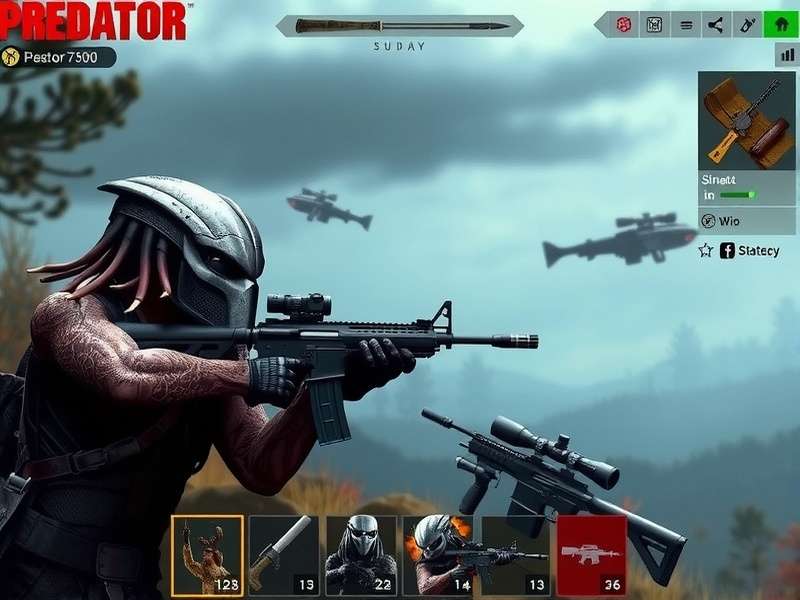 Predator Master X gameplay screenshot showing hunting action