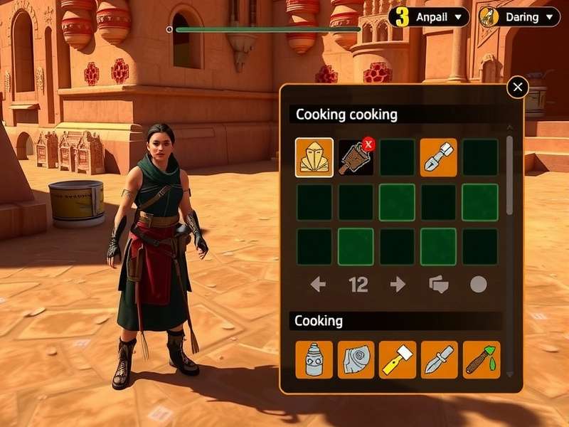 Naan Wayfarer Champion gameplay screenshot showing character exploration