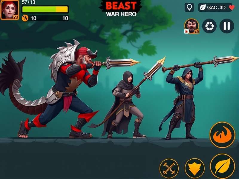 Bangalore Beast War Hero gameplay screenshot showing character combat