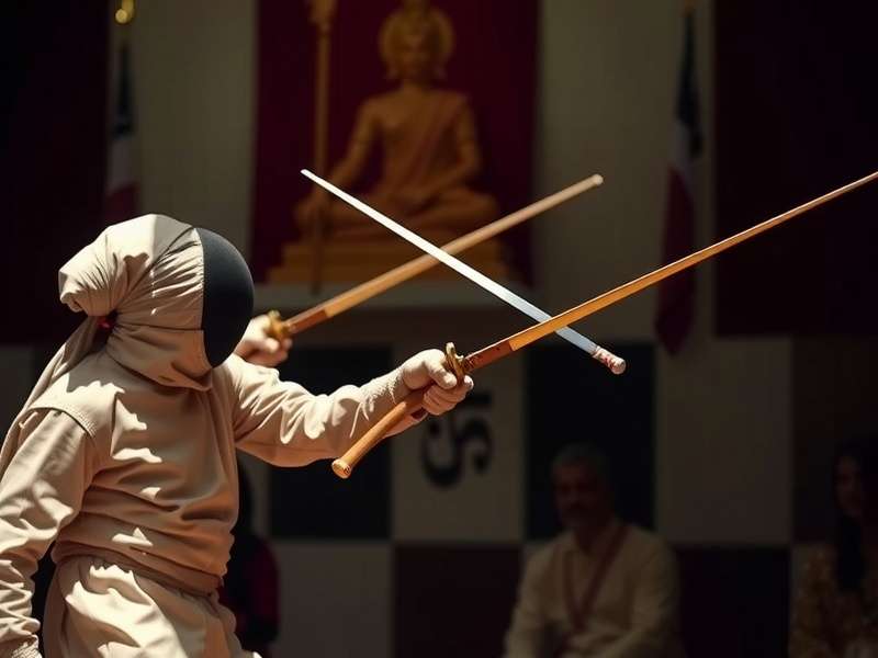 Andhra Fencing stances and footwork patterns