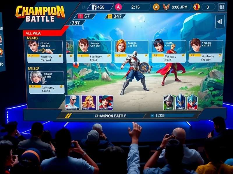 Champion Battle character customization screen showing various options