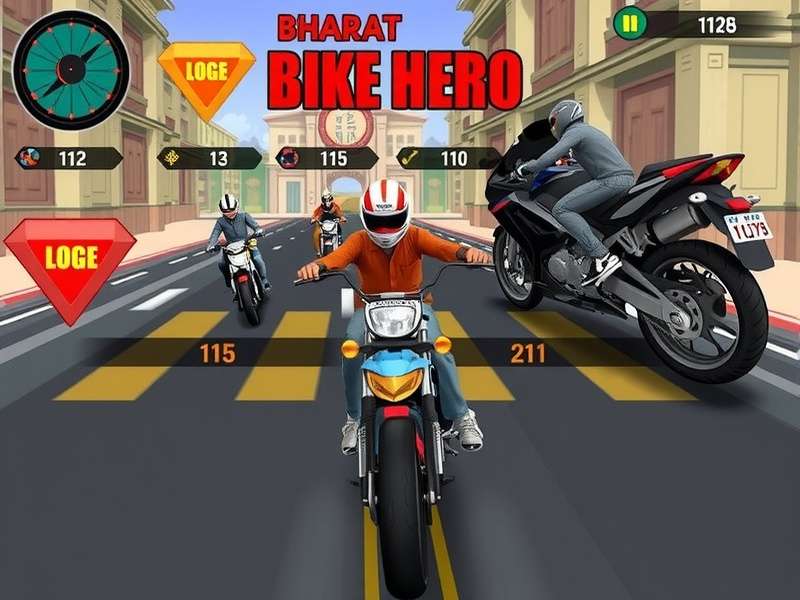 Bharat Bike Hero customization screen showing motorcycle upgrades