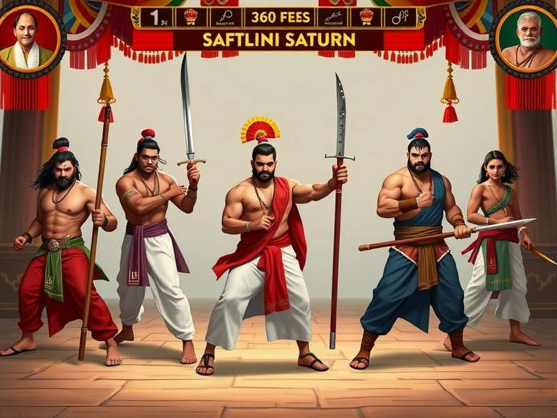 Dhoti Fighter Kingpin main characters showcasing traditional attire and fighting stances