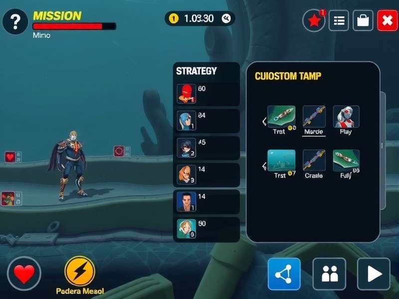 Character customization options in Marine Marvel Master