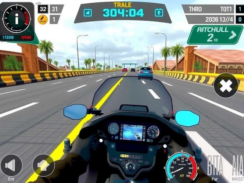 Highway Chase Master environment showing Indian highway with landmarks