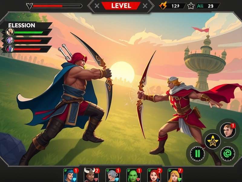 Epoch Clash Archero War gameplay screenshot showing character combat