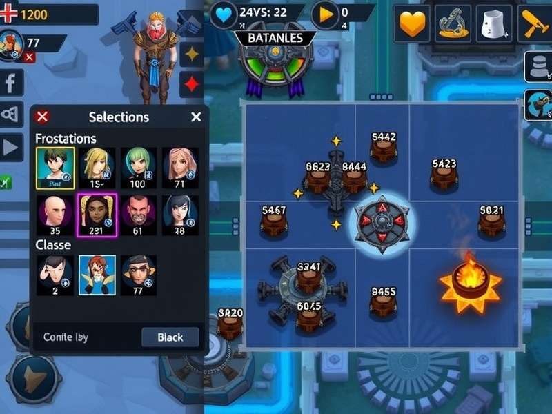 Storm Warlord character selection screen showing different classes and customization options