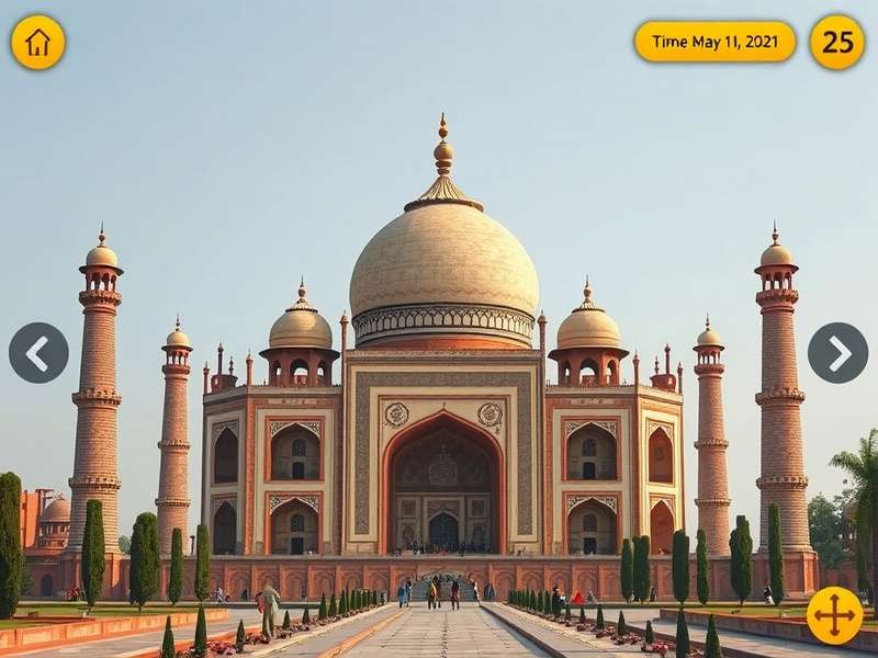 Taj Time Tracker interface showing time navigation mechanics