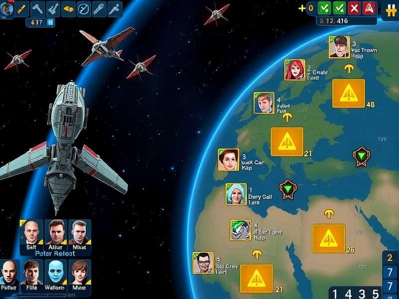 Interstellar Voyager Champion strategy map showing resource locations