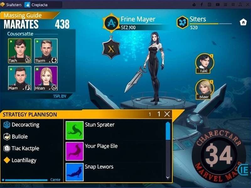 Marine Marvel Master gameplay screenshot showing underwater environment