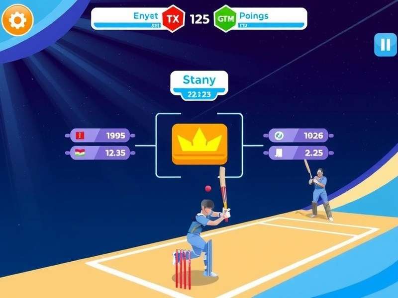 Volley Cricket Star Gameplay Screenshot