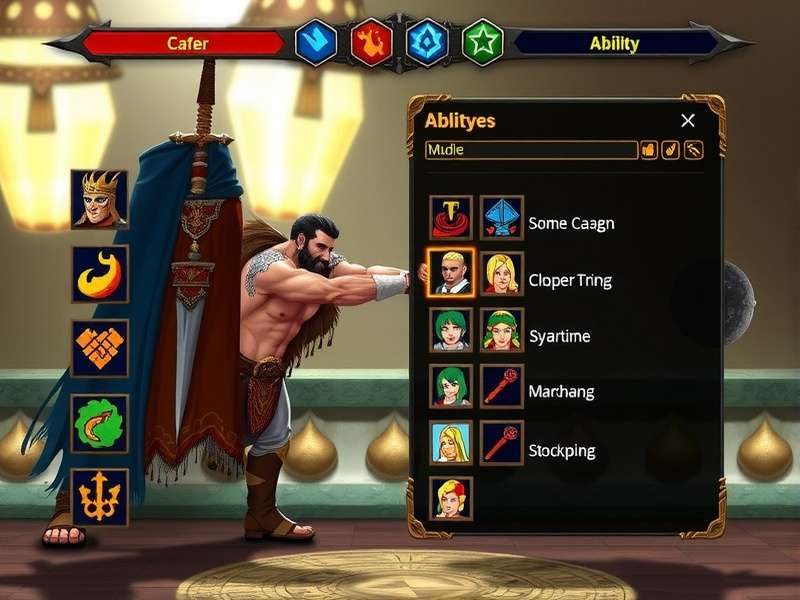 Ultimate Warrior Quest gameplay screenshot showing character combat